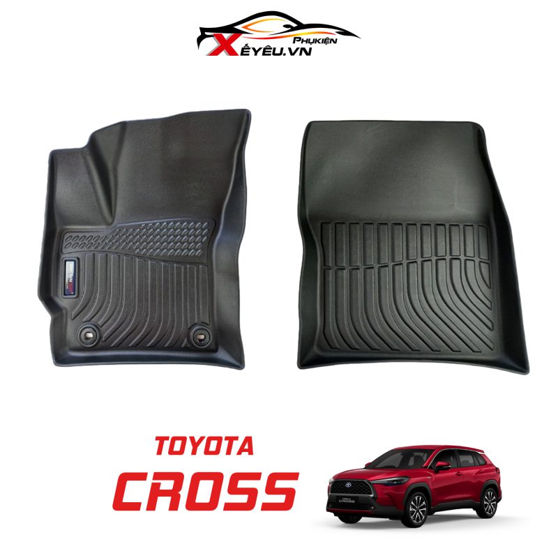 Thảm lót sàn xe ô tô Toyota Cross 2020 - TPE cao cấp
