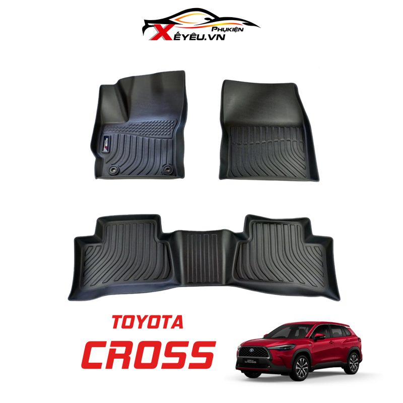Thảm lót sàn xe ô tô Toyota Cross 2020 - TPE cao cấp