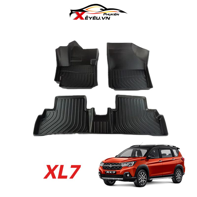 Thảm lót sàn xe ô tô Suzuki XL7/ Suzuki Ertigar - TPE cao cấp
