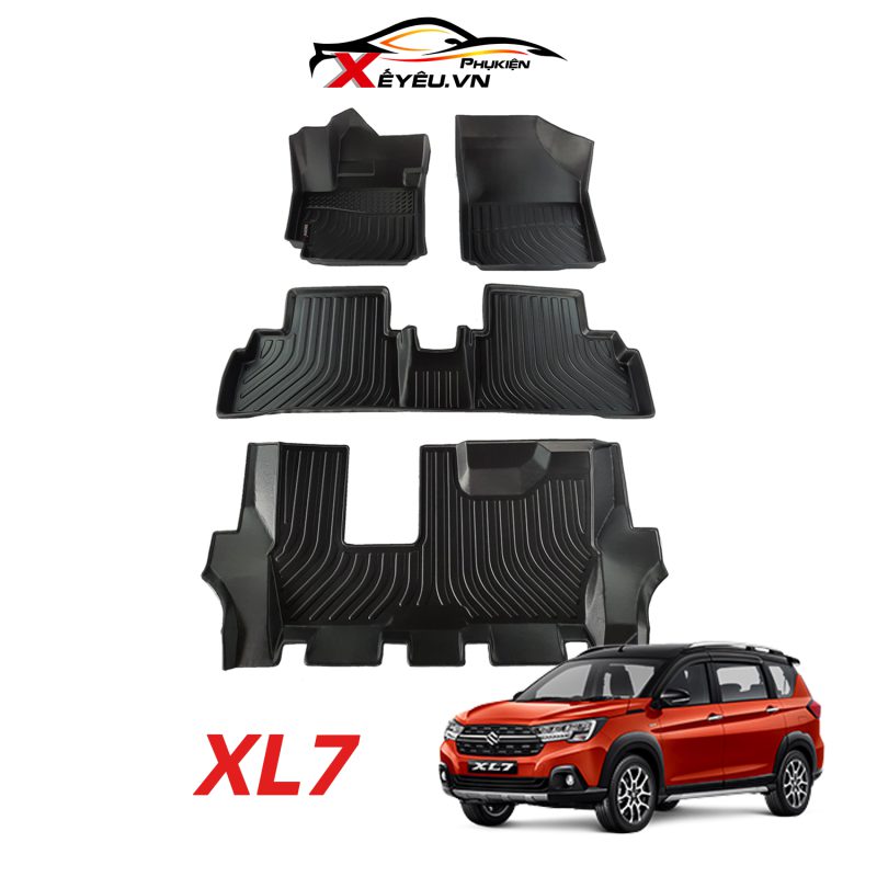 Thảm lót sàn xe ô tô Suzuki XL7/ Suzuki Ertigar - TPE cao cấp
